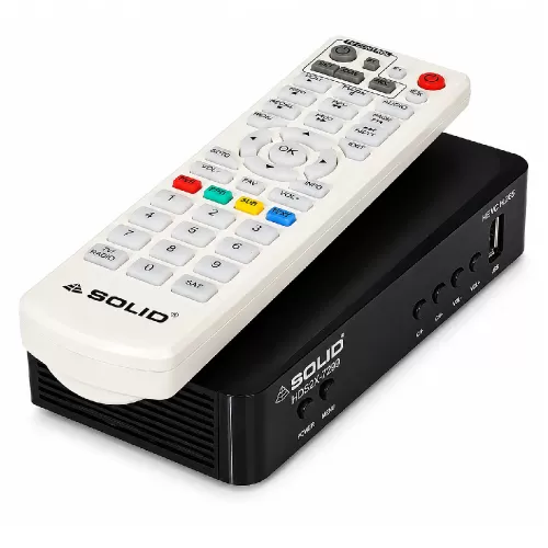 SOLID HDS2X-7299 HEVC 8bits H.265 Free-To-Air Set-Top Box With Free Wi-Fi Dongle